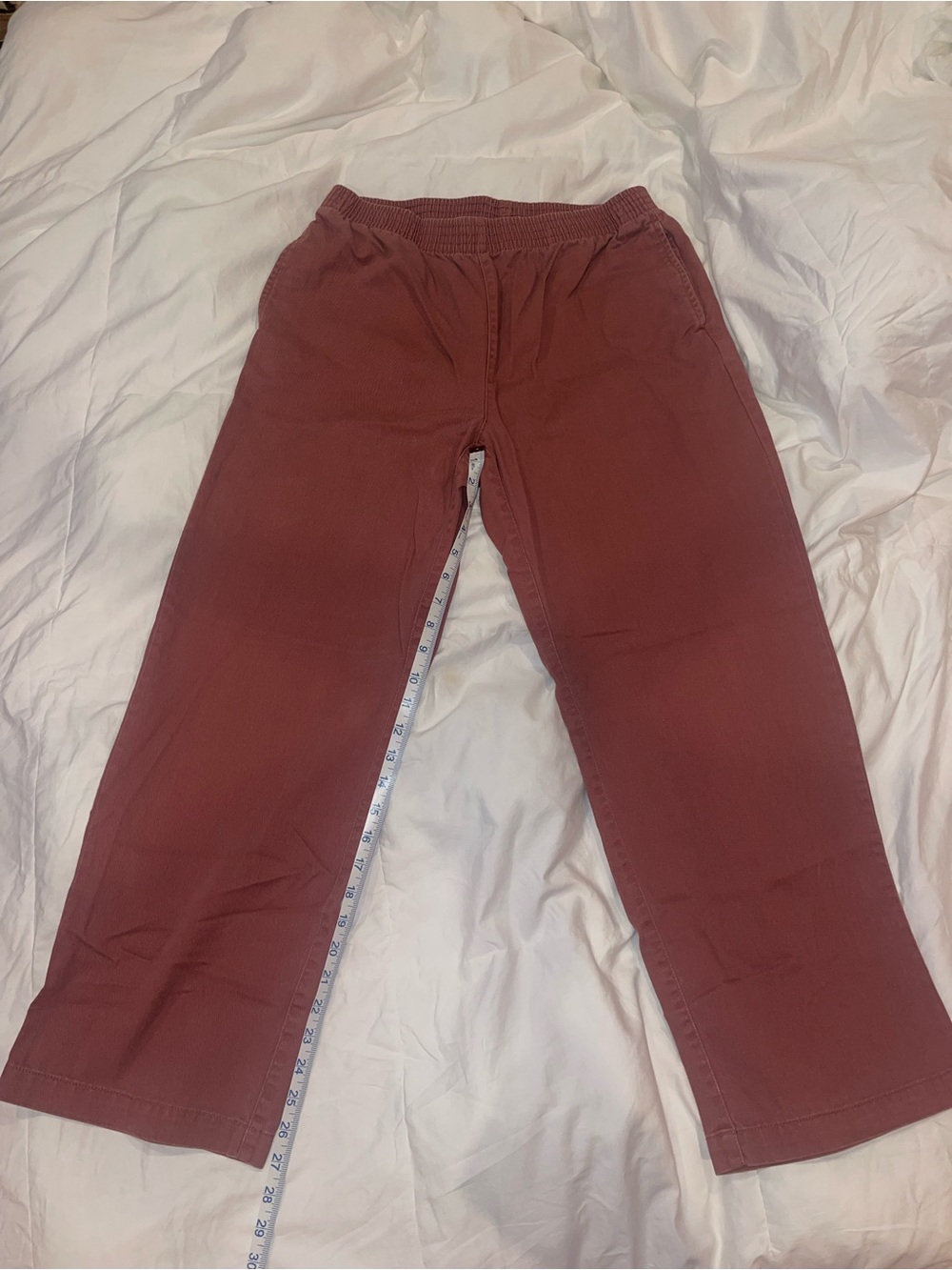 TNA Women's Ankle Cropped Pants in Brick Red